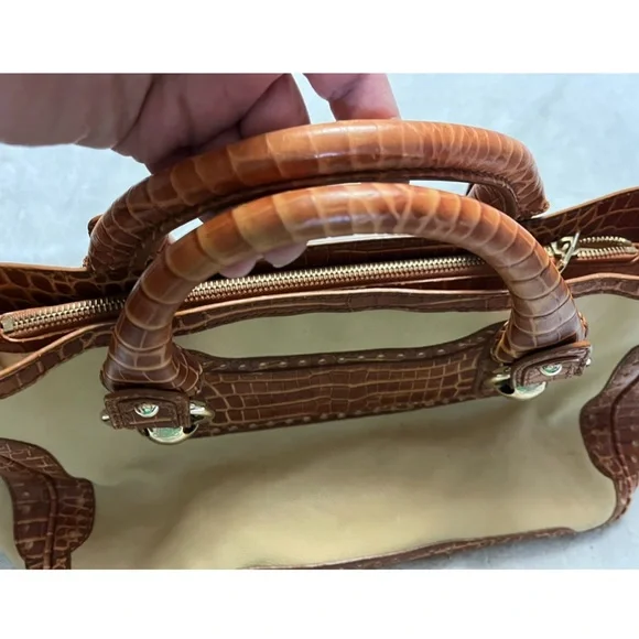 CELINE BOOGIE EMBOSSED CROC BAG- vintage - Picture 8 of 16